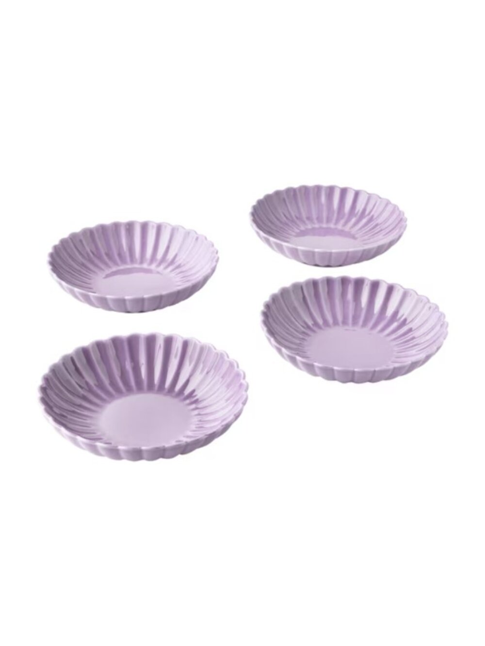 The Pioneer Woman Home Purple 4 Set Colette 100% Stoneware Round Dinner Bowls